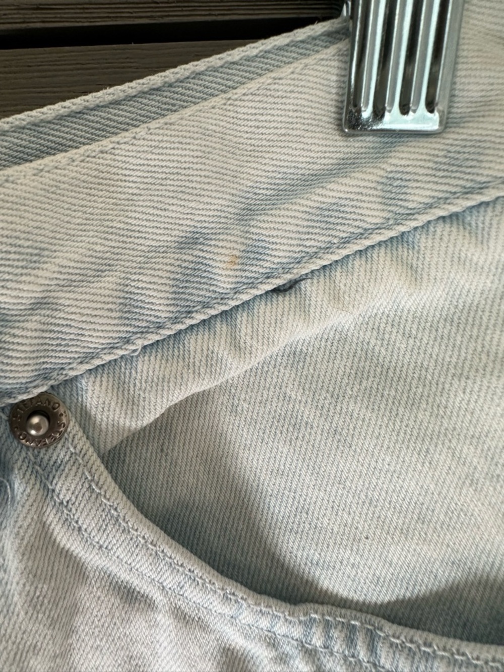 Vintage 80’s Stefano Jeans High-Waist Light Wash Denim Shorts Size 6 - Picture 8 of 11